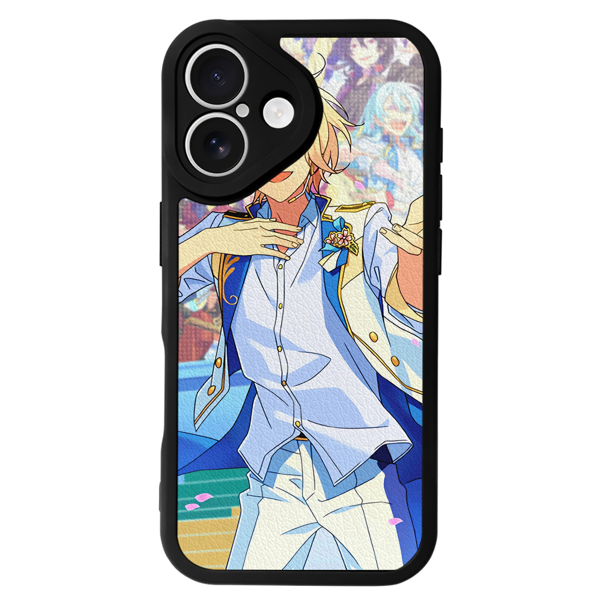 （画像用） あんさんぶるスターズ! Ensemble Stars 【iPhone 16シリーズ対応】シリコンスマホケース（レザー調） 材質：シリコン